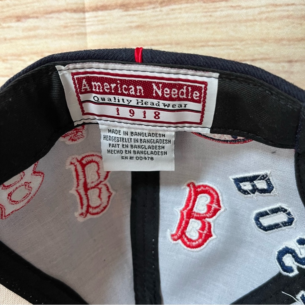 Boston‎ Red Sox Snapback American Needle Cooperstown Collection Flat Bill Logos - Picture 5 of 7